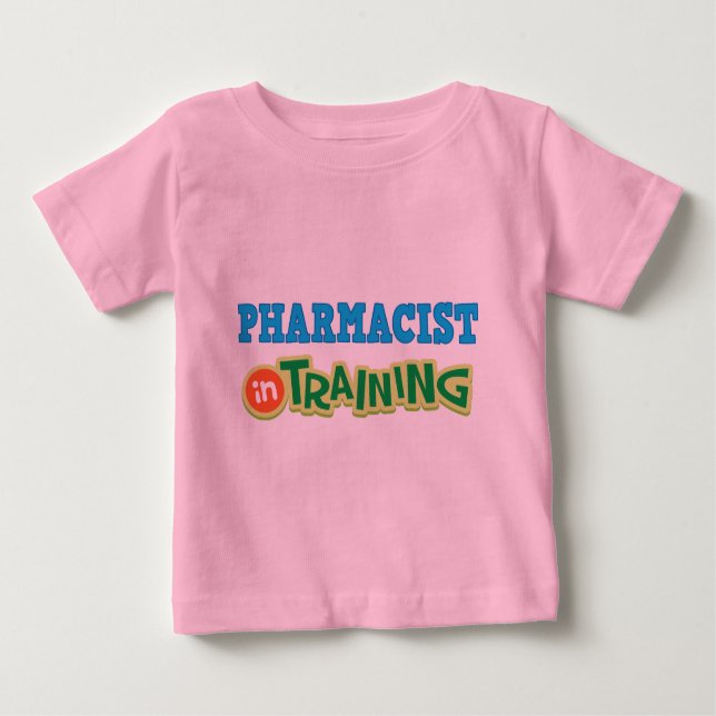 Camiseta Para Bebê Farmacêutico no treinamento (futuro) (Frente)