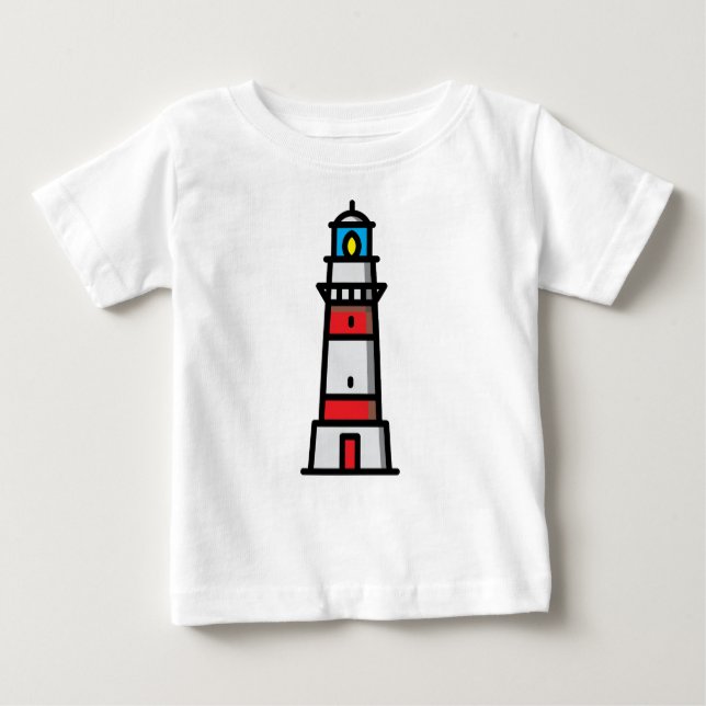 Camiseta Para Bebê Farol (Frente)