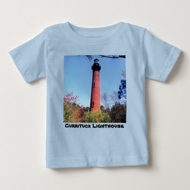 Camiseta Para Bebê Farol Currituck (Frente)
