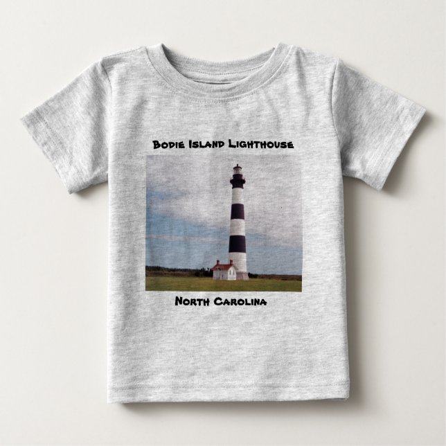 Camiseta Para Bebê Farol da Ilha Bodie (Frente)