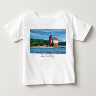 Camiseta Para Bebê Farol da Ilha Round