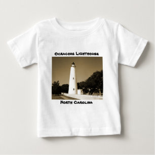Camiseta Para Bebê Farol de Ocracoke
