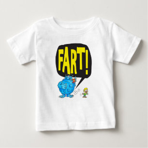 Camiseta Para Bebê FART (branco)
