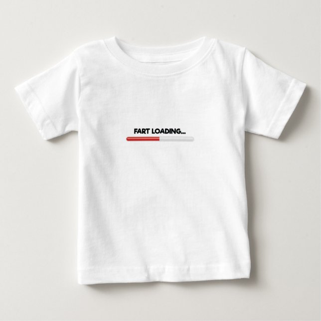 Camiseta Para Bebê Fart Loading (Frente)