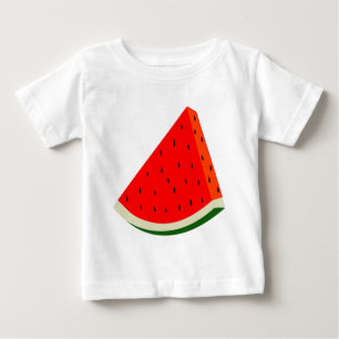Camiseta Para Bebê Fatia de colheita de Frutas de melancia verão