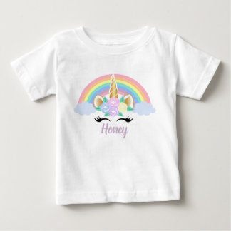 Camiseta Para Bebê Fato de corpo do Unicorn TUTU