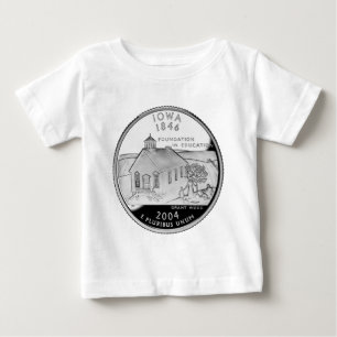 Camiseta Para Bebê Faux Iowa State Quarter