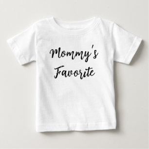 Camiseta Para Bebê Favorita da Mamãe – Crianças Minimalistas Fofas