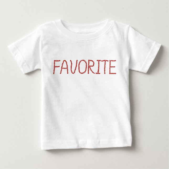 Camiseta Para Bebê Favorite Baby Romper (Frente)