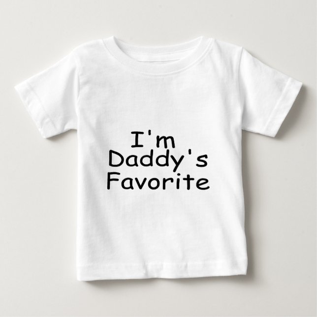 Camiseta Para Bebê Favorito de Daddys (Frente)