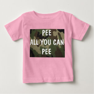 Camiseta Para Bebê Fazem xixi todos que você pode fazer xixi