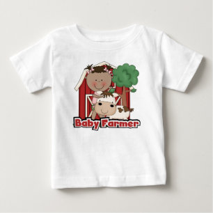Camiseta Para Bebê Fazendeiro de bebê com camiseta e presentes da