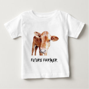 Camiseta Para Bebê Fazendeiro futuro para a criança ou o bebê