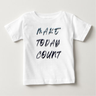 Camiseta Para Bebê fazer contagem de hoje