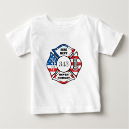 Camiseta Para Bebê FDNY Fire Department City Of New York
