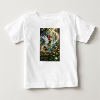 Camiseta Para Bebê Fé e confiança e Poeira de Fada -