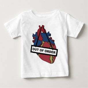 Camiseta Para Bebê Fechado para reparos