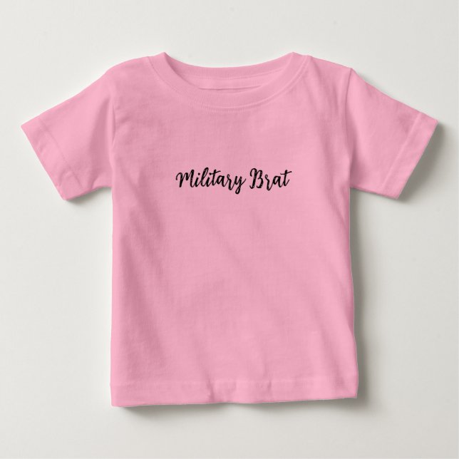 Camiseta Para Bebê Fedelho de Militar (Frente)