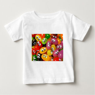 Camiseta Para Bebê Feijão de geléia bonito