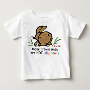 Camiseta Para Bebê Feijões de geléia de Brown