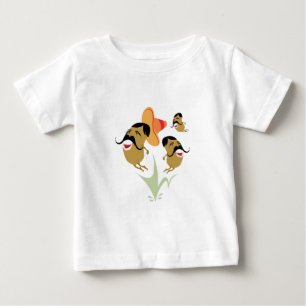 Camiseta Para Bebê Feijões de Salto Mexicano