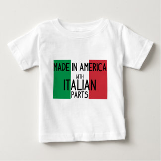 Camiseta Para Bebê Feito em América com peças italianas