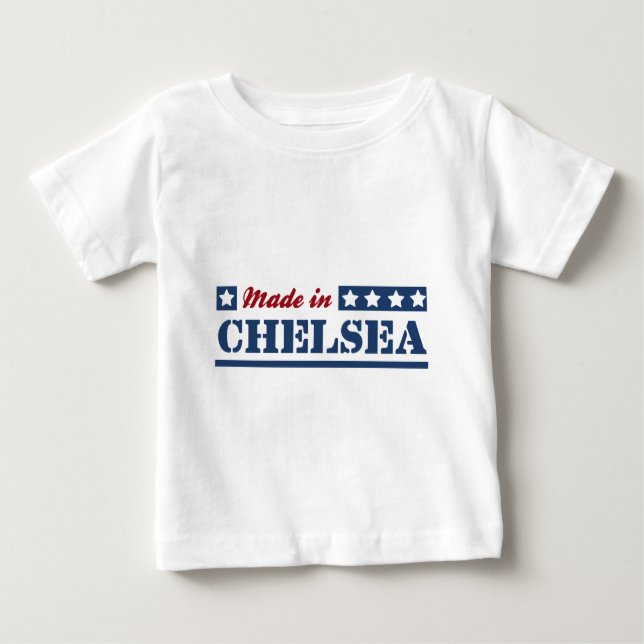 Camiseta Para Bebê Feito em Chelsea (Frente)