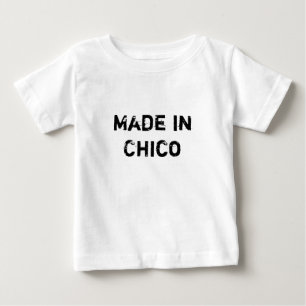 Camiseta Para Bebê Feito em Chico