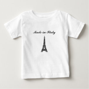 Camiseta Para Bebê Feito em Italia
