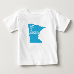 Camiseta Para Bebê Feito em Minnesota