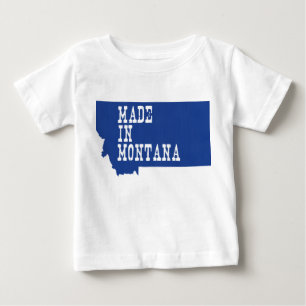 Camiseta Para Bebê Feito em Montana