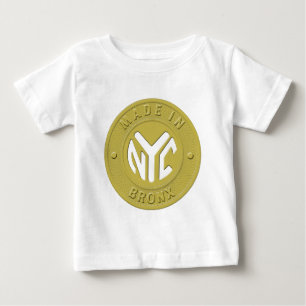 Camiseta Para Bebê Feito Em Nova York Bronx