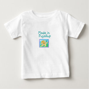 Camiseta Para Bebê Feito em Puyallup