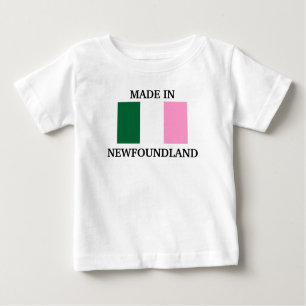 Camiseta Para Bebê Feito em Terra Nova