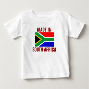 Camiseta Para Bebê Feito na África do Sul