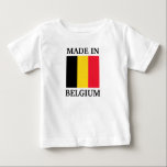 Camiseta Para Bebê Feito na Bélgica<br><div class="desc">Feita na Bélgica com camisa de bebê.</div>