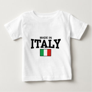 Camiseta Para Bebê Feito na Itália