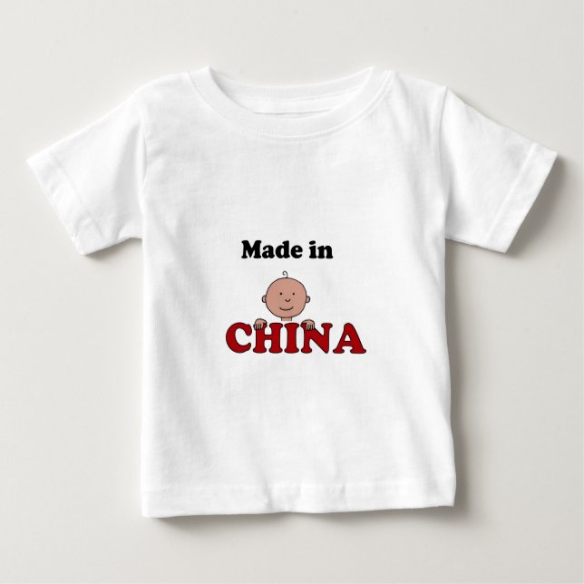 Camiseta Para Bebê feito no t-shirt da criança de China (Frente)