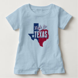Camiseta Para Bebê "Feito no Texas"