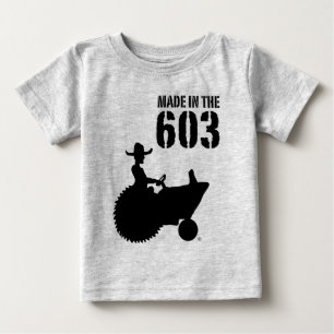 Camiseta Para Bebê Feito nos 603