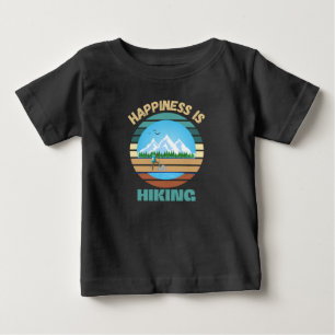 CAMISETA PARA BEBÊ FELICIDADE É CAMINHAR