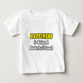 Camiseta Para Bebê Felicidade... treinador de basquete.