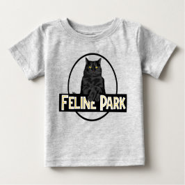 Camiseta Para Bebê Feline Park