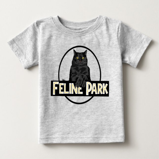 Camiseta Para Bebê Feline Park (Frente)