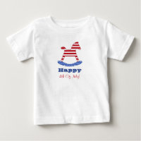 Feliz 4o julho caçoa o t-shirt