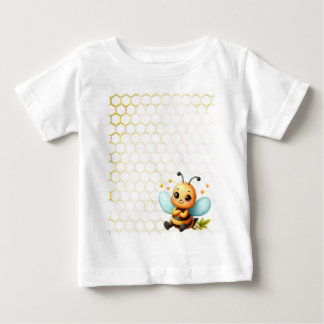 Camiseta Para Bebê Feliz Abelhinha