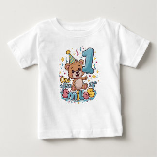 Camiseta Para Bebê Feliz aniversário