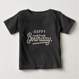 Camiseta Para Bebê Feliz aniversário