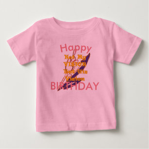 Camiseta Para Bebê Feliz Aniversário Visão