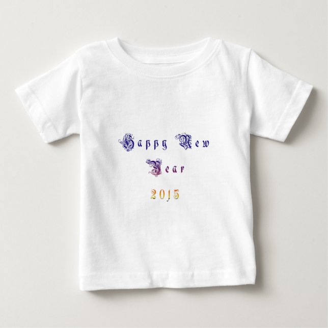 Camiseta Para Bebê Feliz Ano Novo 2015 Hakuna Matata.png (Frente)
